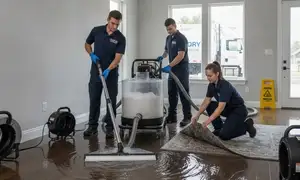 Water extraction service in Clovis, CA for fast water damage restoration on the homepage widget